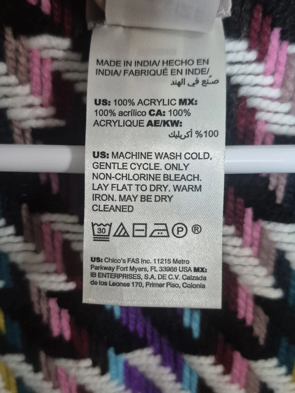 CHICO'S One Size Ruana Wrap
